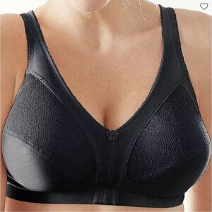 Underscore Tan Comfort Lace Trim Unlined Wireless Full Coverage Bra Size 42DD